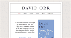 Desktop Screenshot of davidorr.com